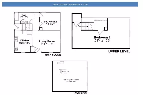 Floorplan - 2268 E Keys Ave, Springfield, IL 62702 photo 1 of 1