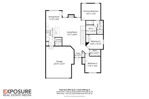 Floorplan - 2706 Buckskin Trl, Springfield, IL 62711 photo 1 of 2