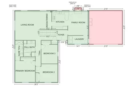 Floorplan - 3313 Branchwood Dr, Springfield, IL 62704 photo 5 of 5