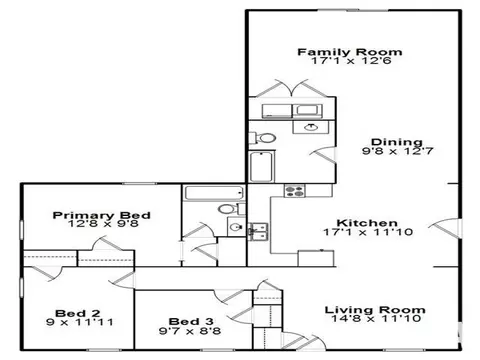Floorplan - 2617 Kent Dr, Springfield, IL 62703 photo 1 of 1