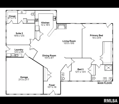 Floorplan - 2001 Creighton Rd, Springfield, IL 62703 photo 1 of 1