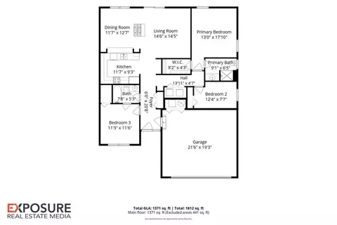 Floorplan - 2919 S Meadowbrook Rd, Springfield, IL 62711 photo 1 of 2
