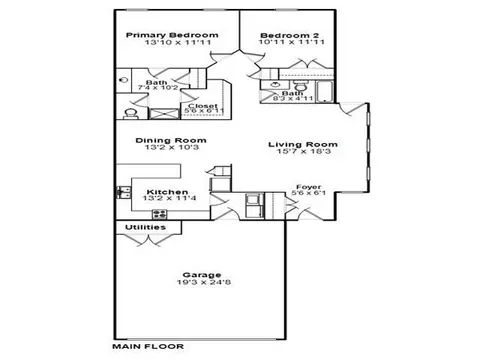 Floorplan - 3111 El Dorado Dr, Springfield, IL 62701 photo 1 of 1