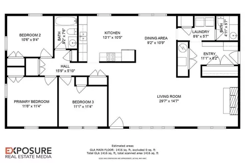 Floorplan - 424 E Kimble St, Springfield, IL 62703 photo 1 of 1