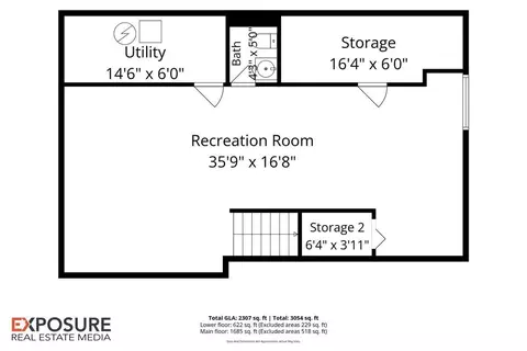 Floorplan - 1005 Post Rd, Springfield, IL 62712 photo 2 of 3