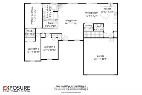 Floorplan - 1005 Post Rd, Springfield, IL 62712 photo 3 of 3