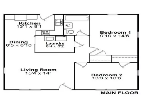 Floorplan - 1328 N Ledlie Ave, Springfield, IL 62702 photo 1 of 1