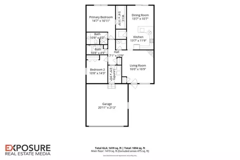 Floorplan - 1715 Plover Rd, Springfield, IL 62711 photo 1 of 1