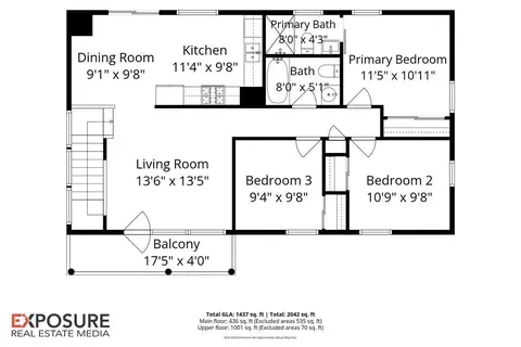 Floorplan - 425 Pakey Rd, Springfield, IL 62712 photo 2 of 2