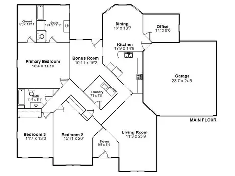 Floorplan - 1208 Harmony Ct, Springfield, IL 62703 photo 1 of 1