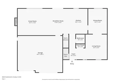 Floorplan - 2022 W Castlemain Dr, Dunlap, IL 61525 photo 1 of 4
