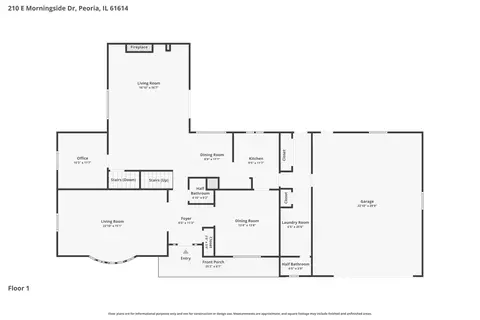 Floorplan - 210 E Morningside Dr, Peoria, IL 61614 photo 1 of 3