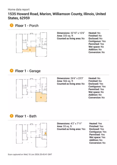 Floorplan - 1535 Howard Rd, Marion, IL 62959 photo 5 of 9