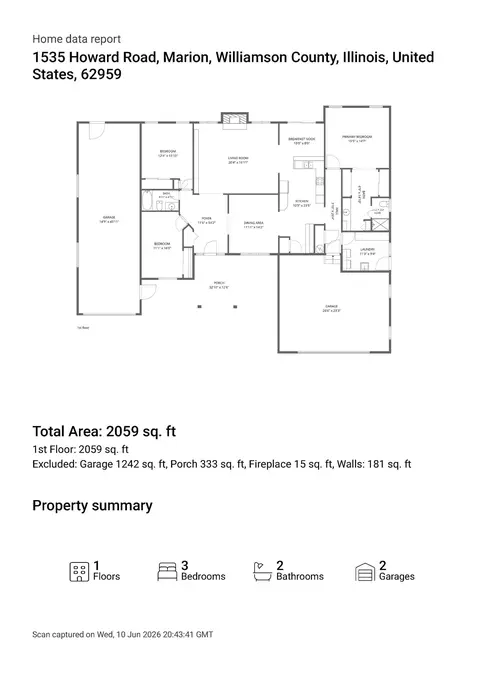Floorplan - 1535 Howard Rd, Marion, IL 62959 photo 8 of 9