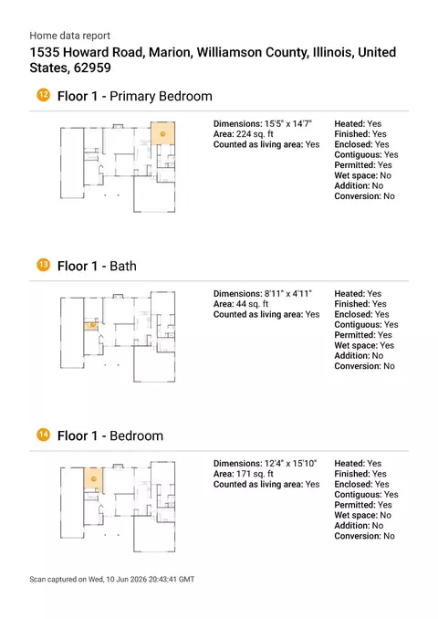 Floorplan - 1535 Howard Rd, Marion, IL 62959 photo 2 of 9