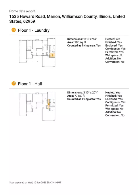 Floorplan - 1535 Howard Rd, Marion, IL 62959 photo 1 of 9