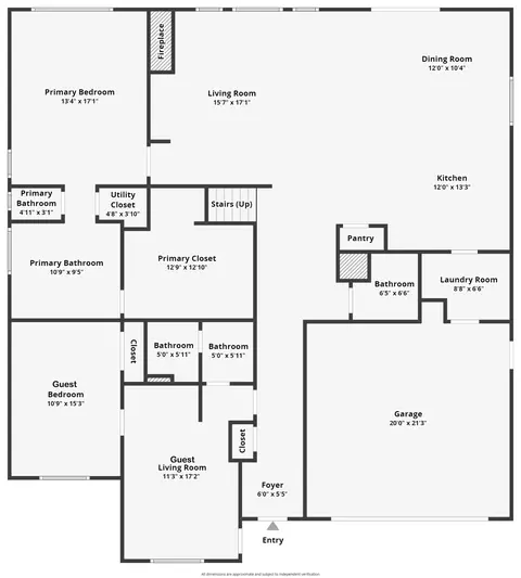 Floorplan - 43928 Windrose Pl, Lancaster, CA 93536 photo 1 of 2