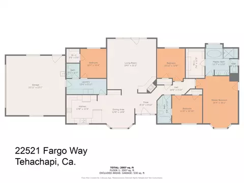Floorplan - 22521 Fargo Way, Tehachapi, CA 93561 photo 1 of 1