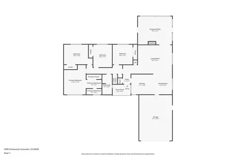 Floorplan - 1559 Avenue J2 E, Lancaster, CA 93535 photo 1 of 1