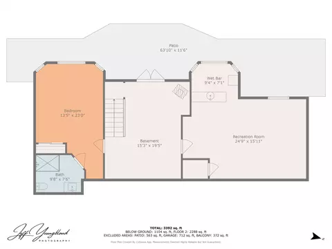 Floorplan - 23831 Lakeview Dr, Tehachapi, CA 93561 photo 2 of 3