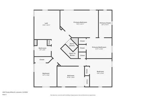 Floorplan - 44327 Dusky Willow St, Lancaster, CA 93536 photo 2 of 2