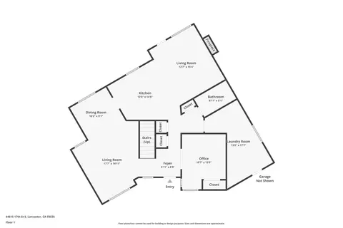 Floorplan - 44615 17th St E, Lancaster, CA 93535 photo 2 of 3