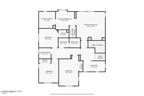 Floorplan - 2545 Cattail Pl, Palmdale, CA 93551 photo 2 of 2