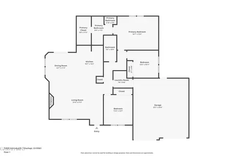 Floorplan - 19809 Meadows Rd, Tehachapi, CA 93561 photo 1 of 1