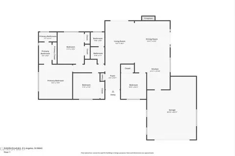 Floorplan - 44170 Halcom Ave, Lancaster, CA 93536 photo 1 of 1