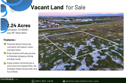Cor 36th Stw Lancaster B Nw, Lancaster, CA 93535