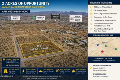 Wildhorse Road, Barstow, CA 92311