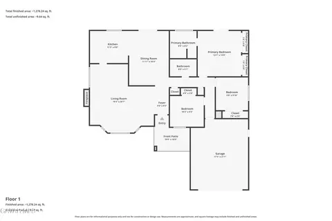 Floorplan - 43619 Steif St, Lancaster, CA 93535 photo 2 of 3