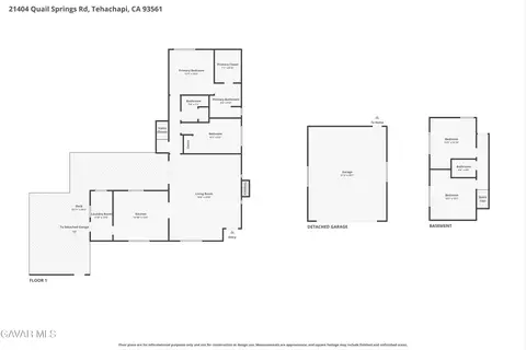 Floorplan - 21404 Quail Springs Rd, Tehachapi, CA 93561 photo 1 of 1