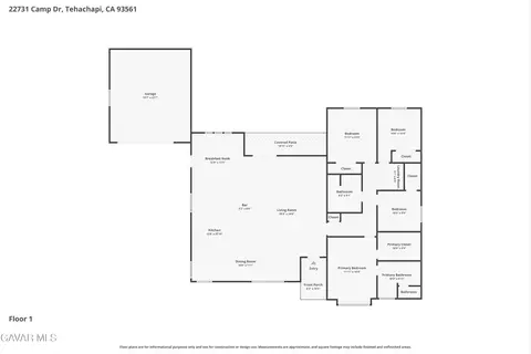 Floorplan - 22731 Camp Dr, Tehachapi, CA 93561 photo 1 of 1