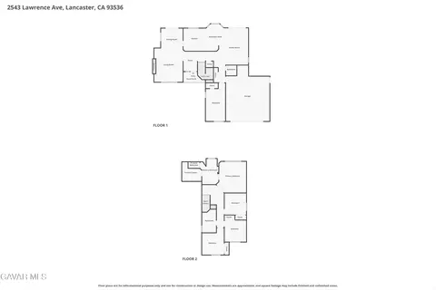 Floorplan - 2543 Lawrence Ave, Lancaster, CA 93536 photo 1 of 3