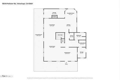 Floorplan - 18518 Pellisier Rd, Tehachapi, CA 93561 photo 2 of 3