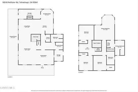 Floorplan - 18518 Pellisier Rd, Tehachapi, CA 93561 photo 1 of 3