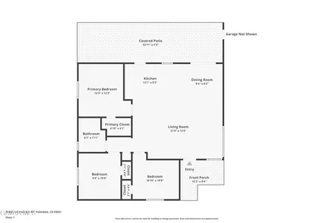Floorplan - 38808 Juniper Tree Rd, Palmdale, CA 93551 photo 1 of 1