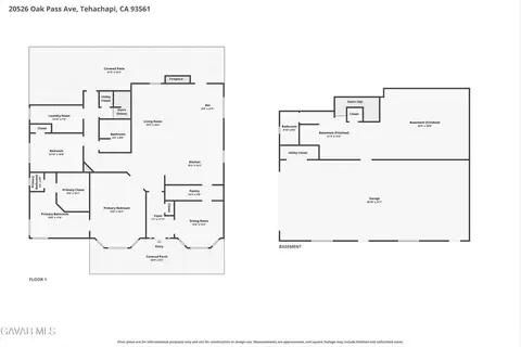 Floorplan - 20526 Oak Pass Ave, Tehachapi, CA 93561 photo 2 of 3