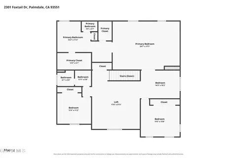 Floorplan - 2301 Foxtail Dr, Palmdale, CA 93551 photo 2 of 2