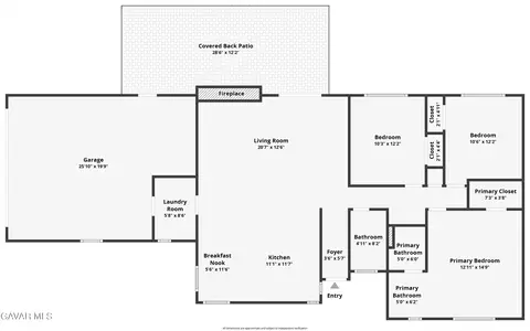 Floorplan - 19700 Mesa Dr, Tehachapi, CA 93561 photo 1 of 1