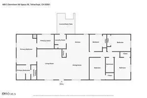 Floorplan - 600 S Dennison Rd #SPC 56, Tehachapi, CA 93561 photo 1 of 1