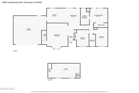Floorplan - 26001 Cumberland Rd, Tehachapi, CA 93561 photo 1 of 1