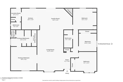 Floorplan - 510 E Soledad Pass Rd, Palmdale, CA 93550 photo 1 of 2