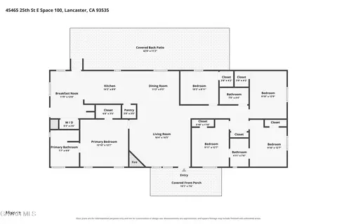 Floorplan - 45465 25th St #SPC 100, Lancaster, CA 93535 photo 1 of 1