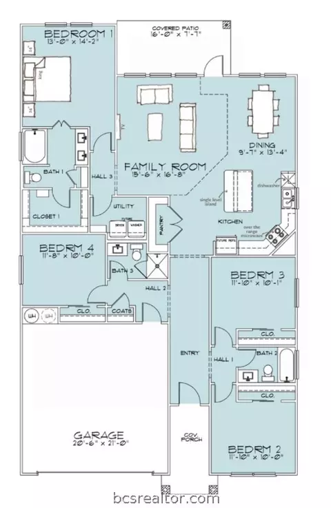 Floorplan - 5317 Lyle Pl, Bryan, TX 77807 photo 1 of 1