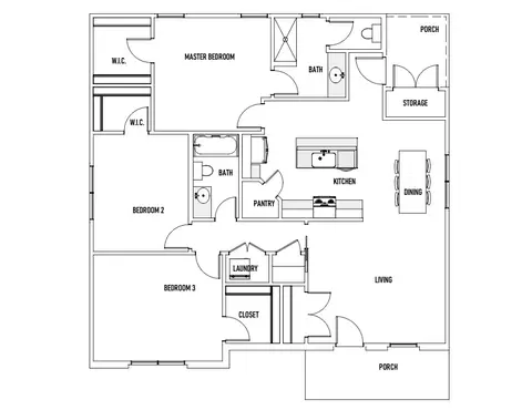 Floorplan - 2004 Stevens, Bryan, TX 77803 photo 1 of 1