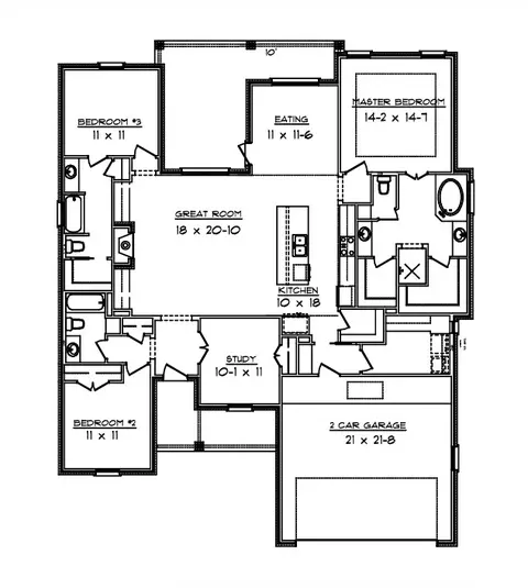 Floorplan - 2803 Spector Dr, Bryan, TX 77808 photo 1 of 1