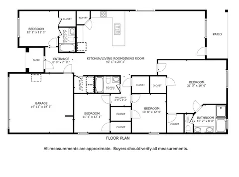 Floorplan - 1929 Chief St, Bryan, TX 77807 photo 1 of 1