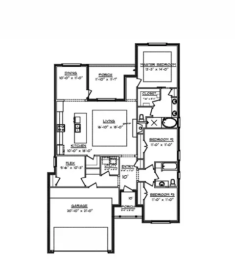 Floorplan - 2805 Captain Dr, Bryan, TX 77808 photo 1 of 1